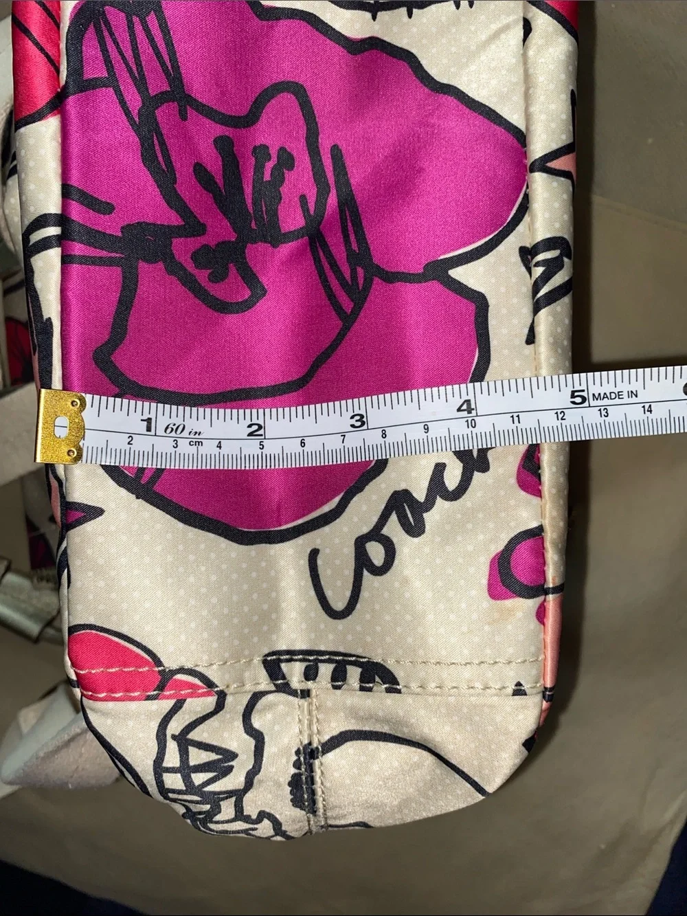 Coach Poppy Graffiti Floral Print Nylon Women's Backpack with Gold-Tone Accents